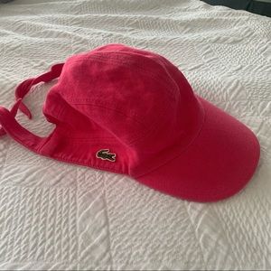 Pink Lacoste Hat